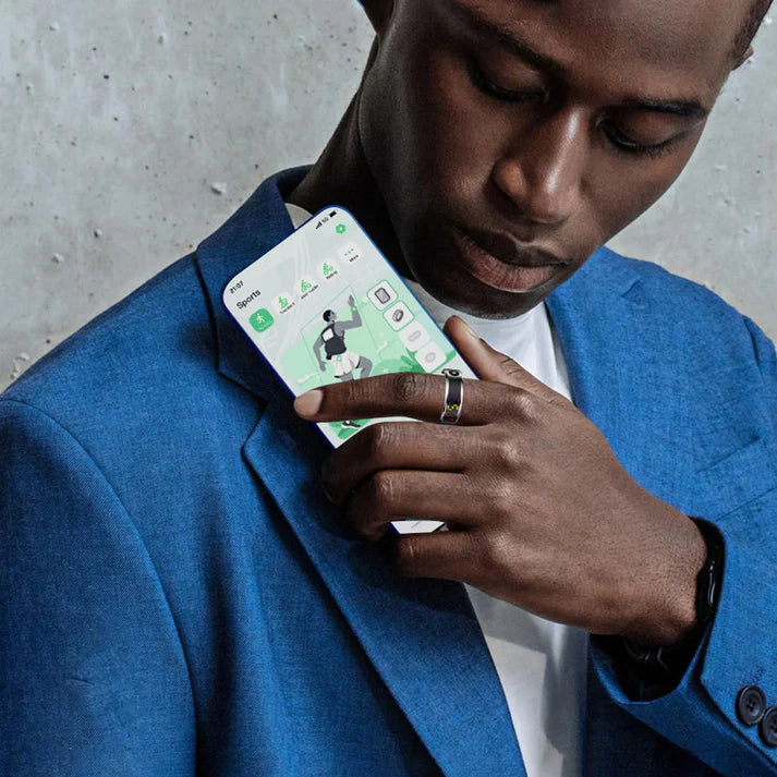 Fitness Smart Ring with Touch Display - Waterproof